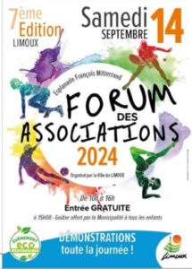 Forum des associations Limoux le 14 septembre 2024